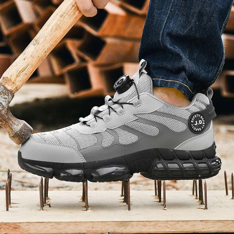 LARNMERN Steel Toe Shoes for Men Women Wide Lightweight Safety Sneakers Comfortable Safety Shoes Colorful Tennis Work Shoes