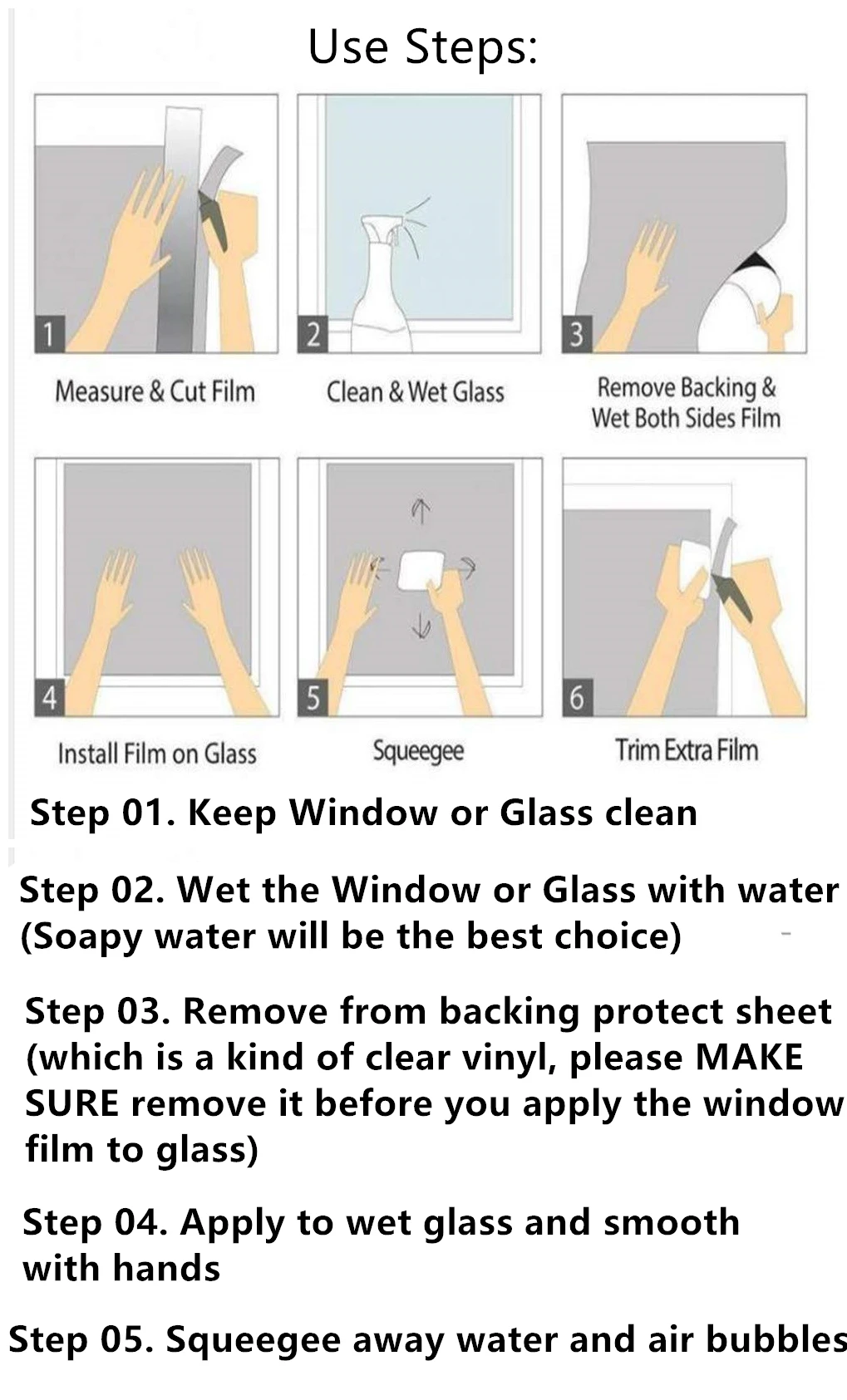 Static Cling Frosted Not Transparent Privacy Window Film Heat Control UV Blocking Glass Sticker Natural Lanscape Window Tint