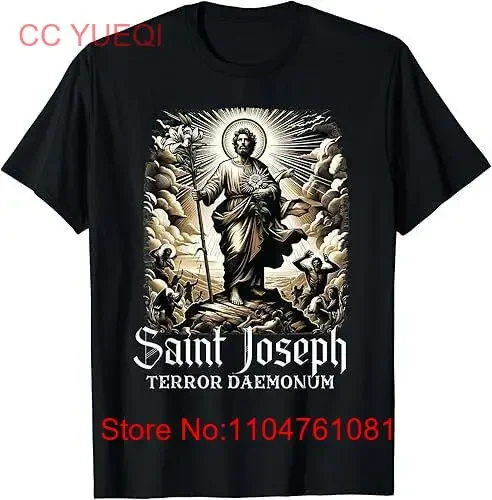 New Limited Saint Joseph Catholic Father And Worker T Shirt vintage Washed Stretched Unisex streetwear Breathable homme Stylish