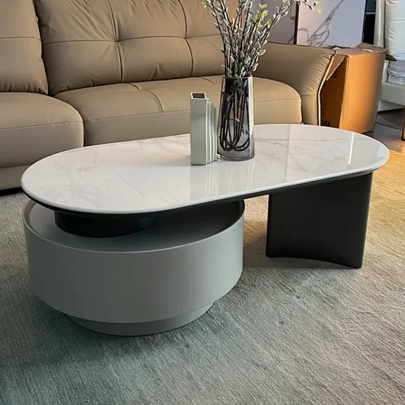 

Гостиная креативный и простой круглый вращающийся журнальный столик, небольшая домашняя квартира, индивидуальный круглый стол.