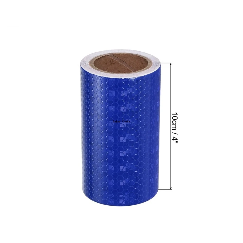 2.5cm/5cm/10cm/20cm*5M Waterproof Reflective Tape Blue Adhesive High Visibility Warning Safety Reflector Conspicuous Car Sticker