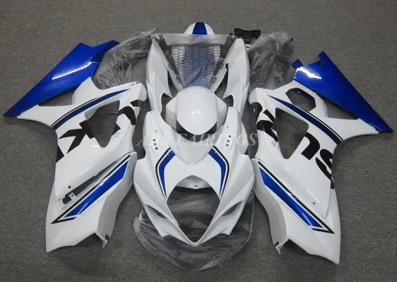 Injection Mold New ABS Fairings Kit Fit for SUZUKI 1000 K7 2007 2008 K8 07 08 Bodywork Set Custom Blue White