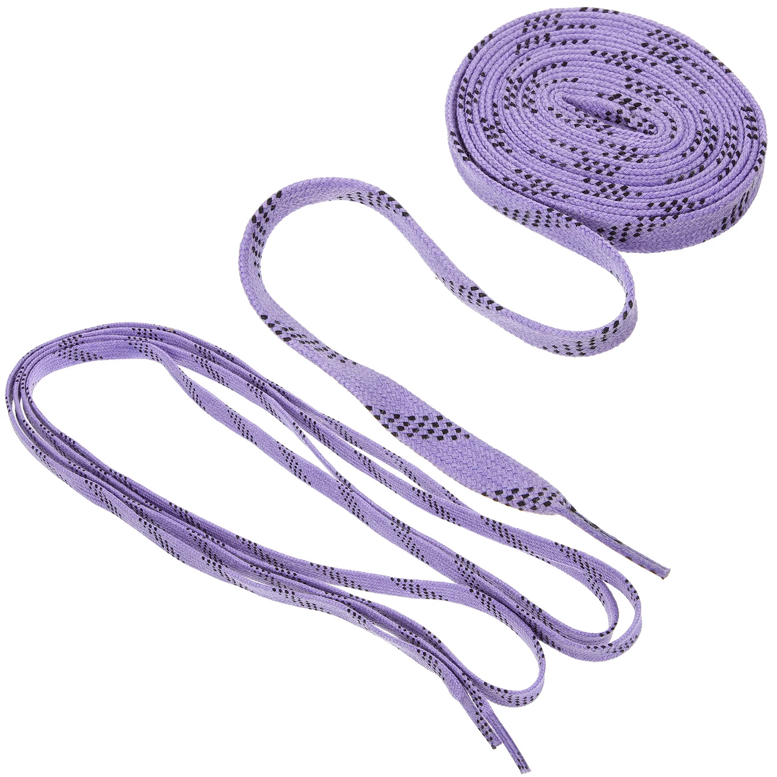 Cordones para patinaje sobre ruedas, zapatos de Hockey, cordones planos, Puck, deportes de algodón morado para zapatillas de deporte