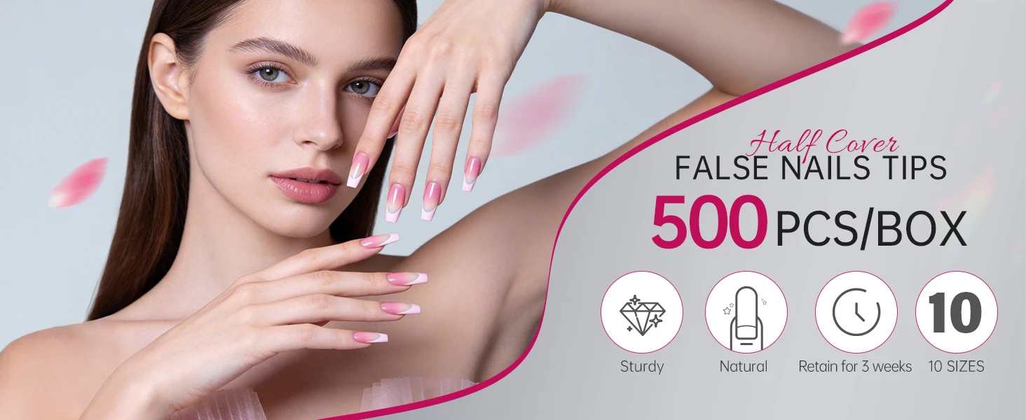 krofaue Clear Nail Tips