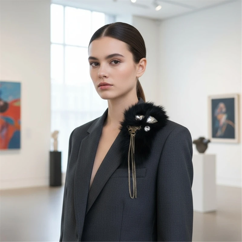 

R1WE 2pack Sophisticated Shoulder Boards Badge Jewelry Epaulettes Shoulder Epaulet for Different Clothing Styles