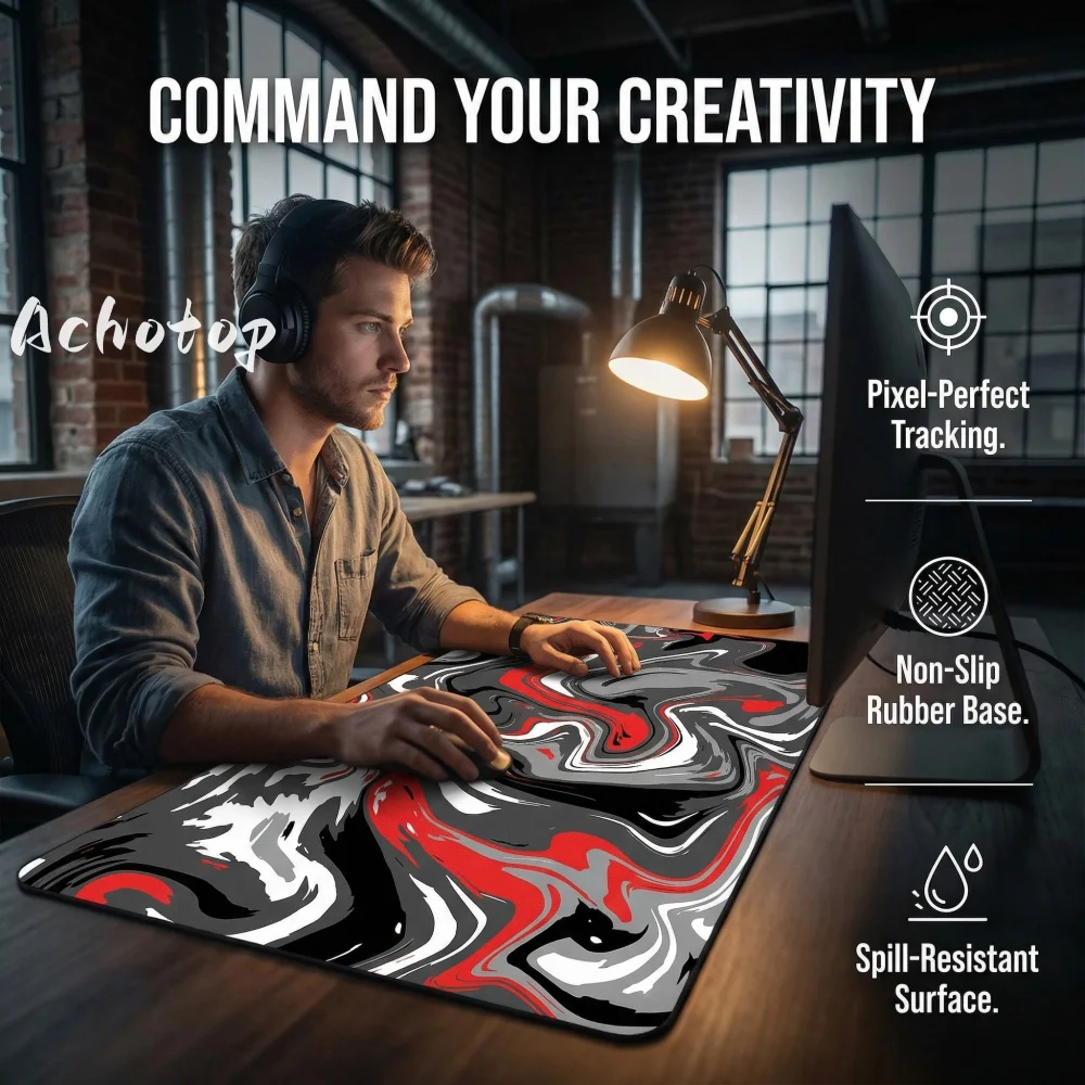 

Игровой коврик для мыши HD Printing XXL 90x40, эргономичный коврик для клавиатуры Stara Liquild