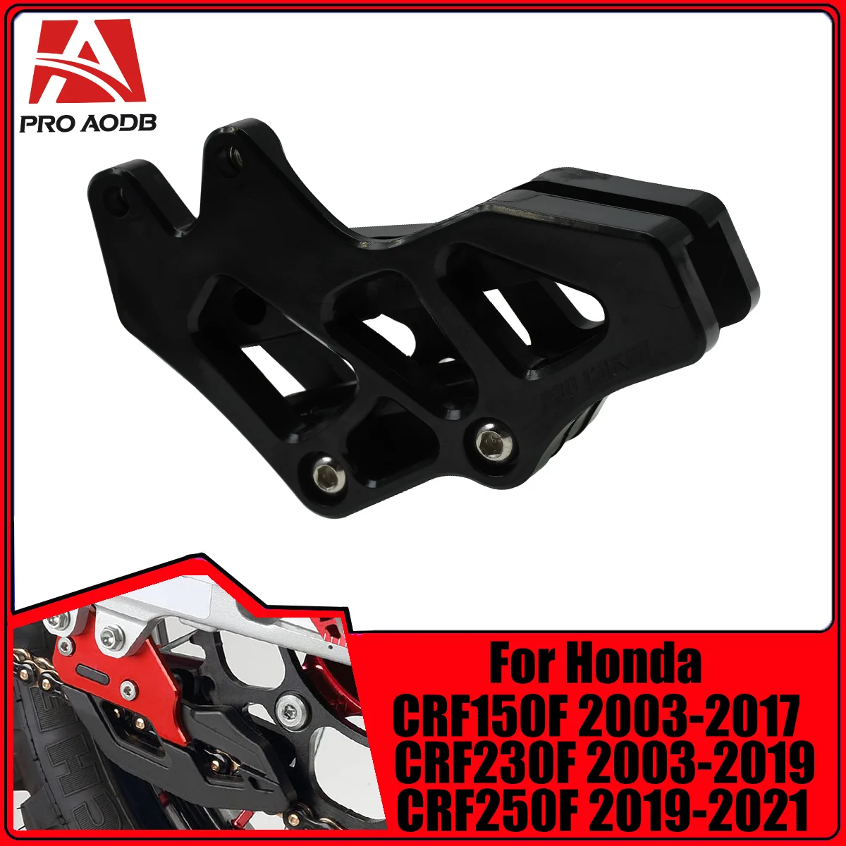 

Motorcycle CNC Rubber Chain Guide Guard Protector For Honda CRF150F CRF230F CRF250F CRF 150F 230F 250F 2003-2021 Universal Parts