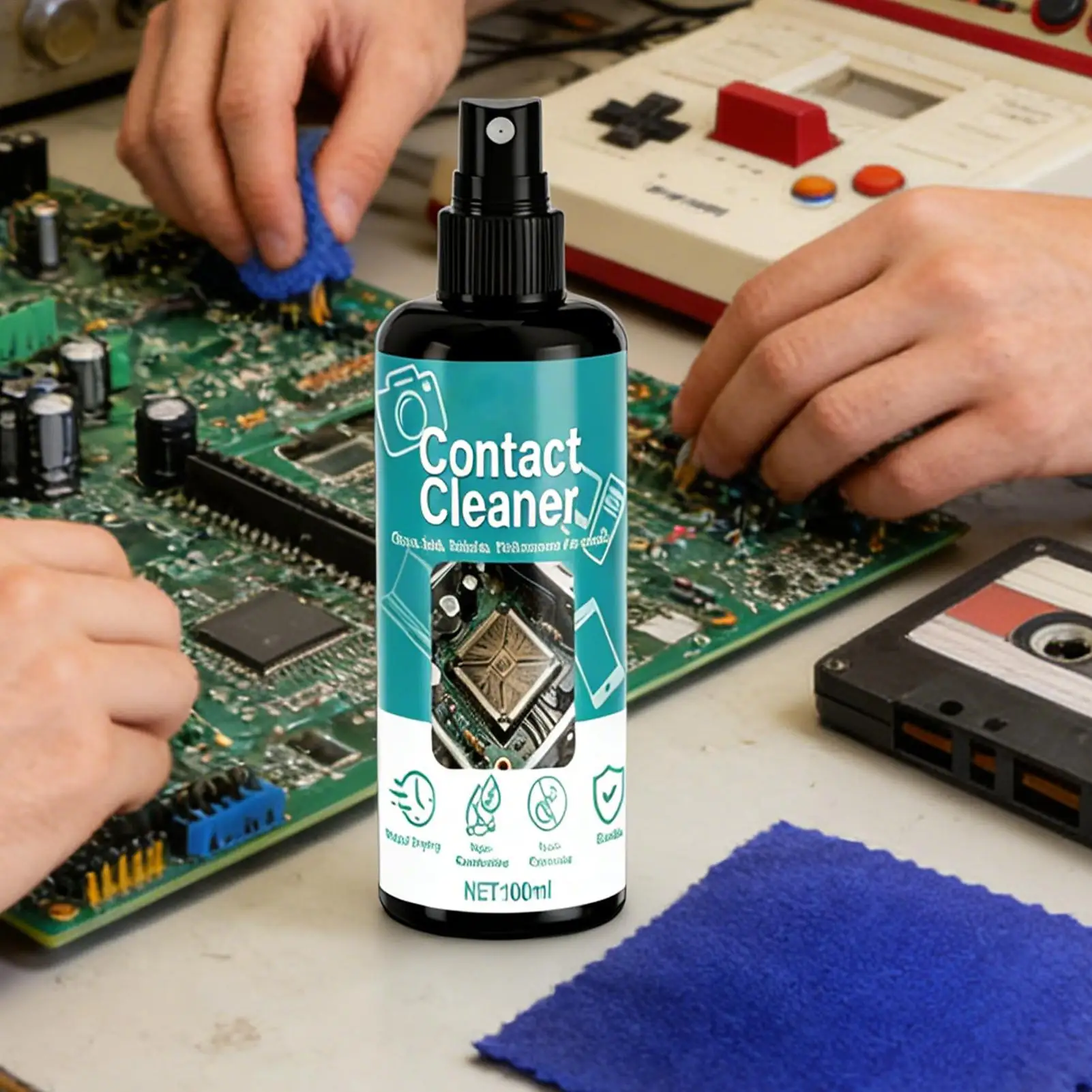 Electrical Contact Cleaner Spray 100ml for PCB Circuit Board Motherboard Cleaner Electronics Cleaner for Computer Laptop Phone