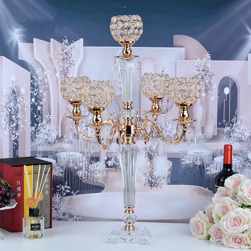 10pcs)5 Arms  Modern Creative Designer Flowers Display Wedding Centerpieces Harlow Stand Accessories Supplies snyu0254