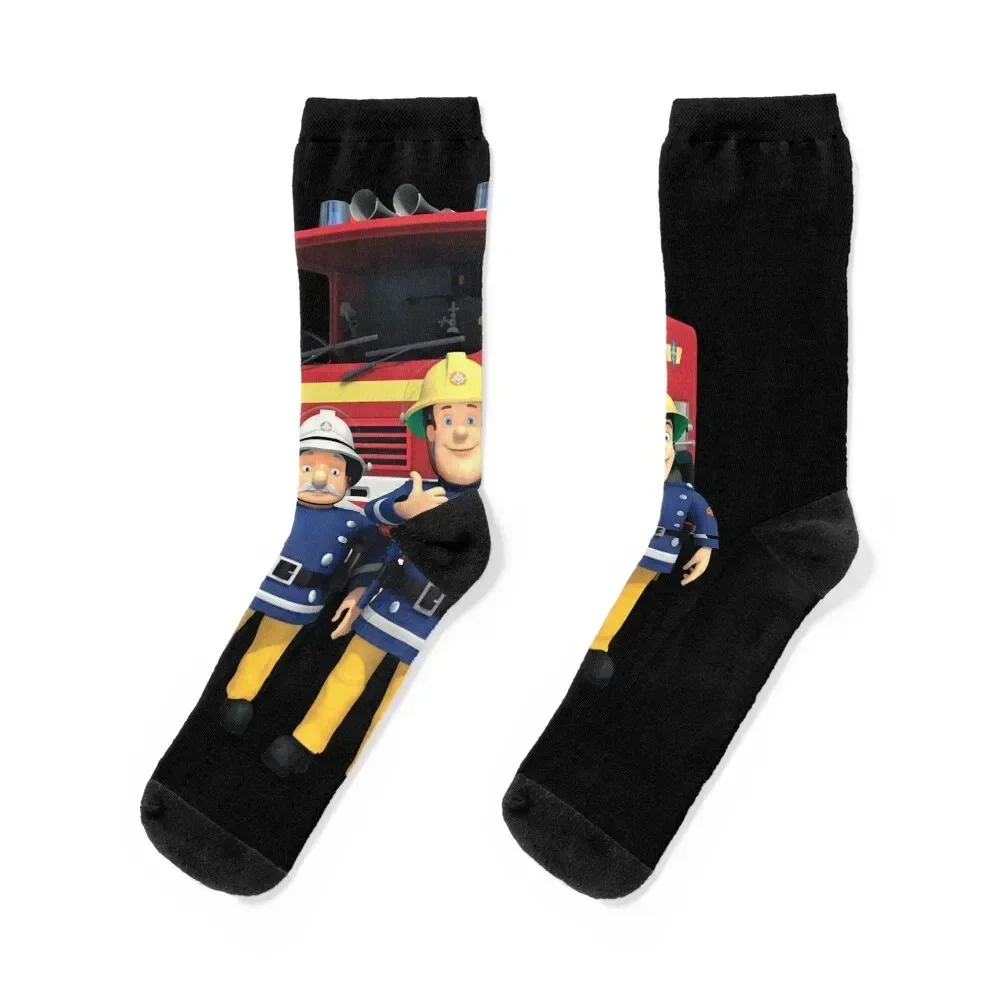 

Fireman Sam and Friends Socks snow hockey Antiskid soccer Designer Man Socks Women's