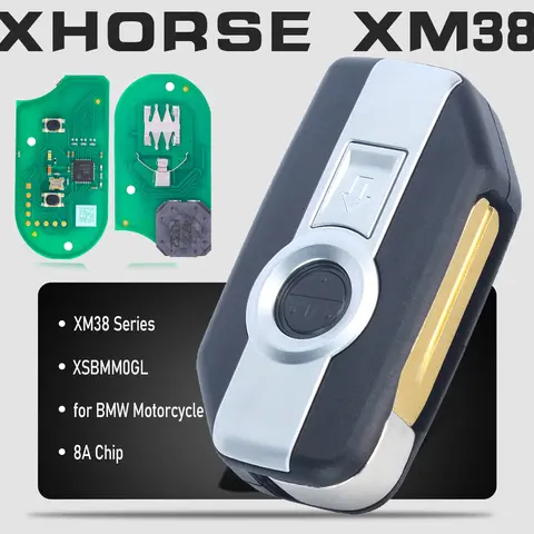 XHORSE XSBMM0GL XM38 Series Smart Flip Key With 8A Chip OBD Key Learning Feature for BMW Motorcycle C400GT K1600GA R1250