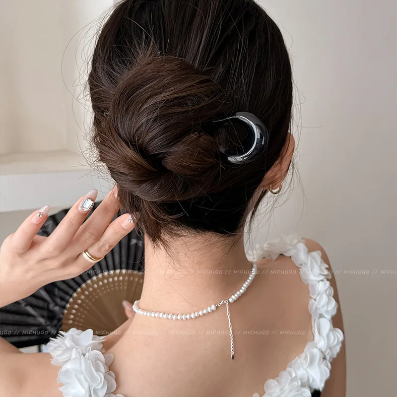 2026年 U字型ヘアフォーク ファッション べっ甲柄アセテ - Women'S Accessories List のレビューと価格