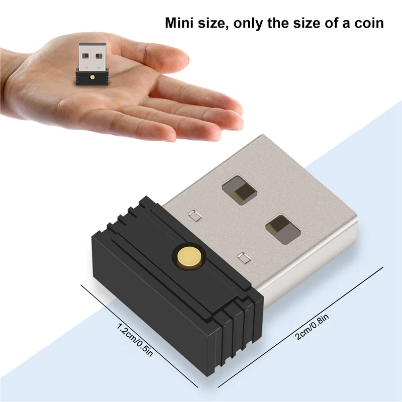 Jiggler de ratón USB de 2 piezas, ratón automático indetectable para ordenador, Jiggler que mantiene el ordenador despierto, simula