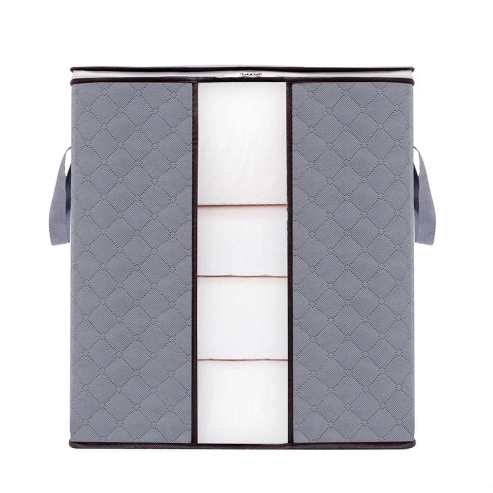 

2pcs Storage Bags Large Capacity Quilt Clothes Blanket Toys ganizer Moisture Dust Proof Closet Tidy for Bedding