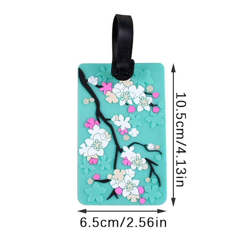 Luggage Accessories Flower Pattern Luggage Travel Tag Suitcase ID Address Anti-lost Pendant Baggage Boarding Tag Portable Label