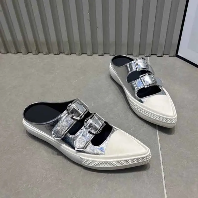 Damen Spitze Pantoletten Flache Schuhe Neue Sandalen Sommer Sneaker 2026 Designer Marke Slingback Sportschuhe Casual Slides