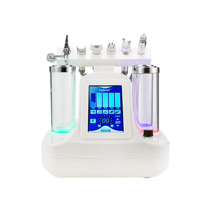 For 6 In 1 Small Bubble Water Oxygen Spray Exfoliating Moisturizing Beauty Instrument Cleansing Hydrating Facial Beauty Machine