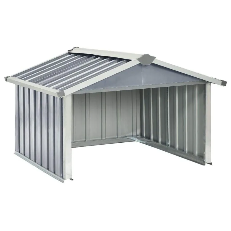 Steel Outdoor Metal Sunshine Garden Lawn Mower Storage Tool Shed Yard Pet Dog House