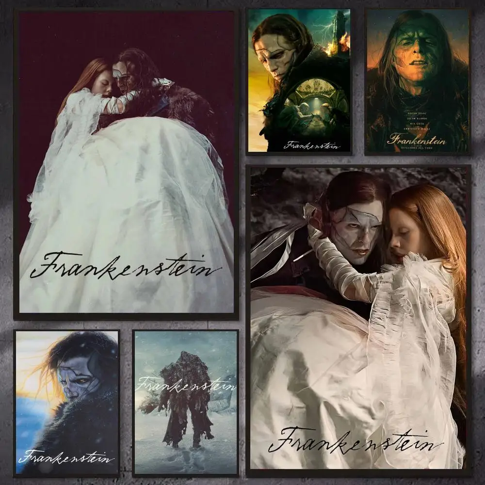 Gothic Horror F-Frankenstein Poster PP Wall Art Prints Poster for Dorm Room Apartment Home Office Room Decor Gift Waterproof