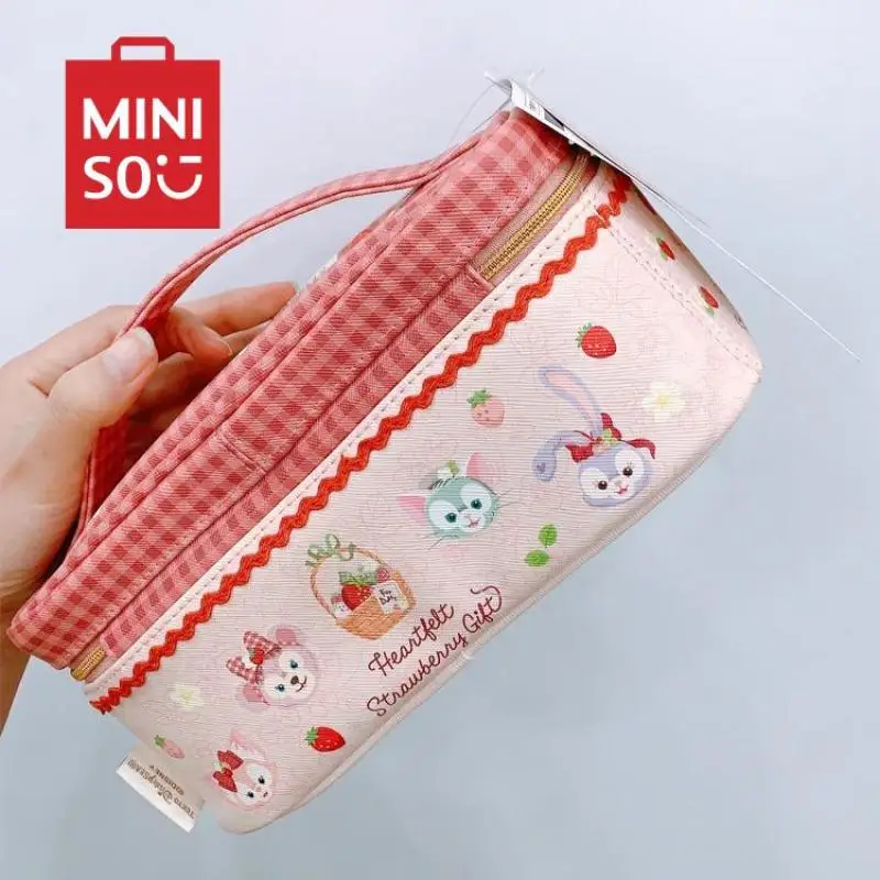 

New Disney Kawaii Anime Cosmetics Storage Bag Linabell Cute Stellalou Women's Cosmetics Travel Business Storage Bag Holiday Gift