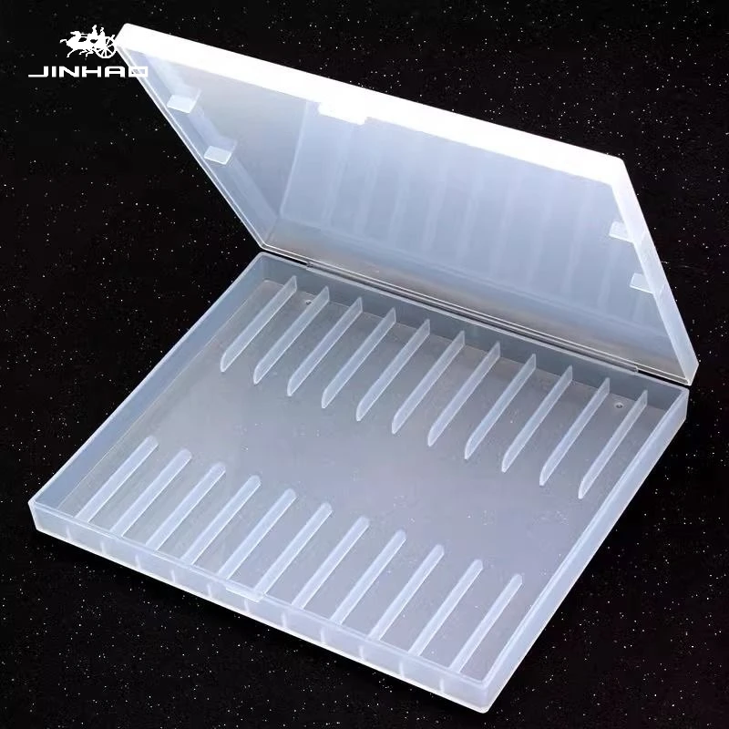 JINHAO 12-komorowy plastikowy organizer na długopisy i pióra, pudełko do przechowywania, etui na ołówki, do artykułów szkolnych i biurowych HONGDIAN MAJOHN — zdjęcie produktu 4