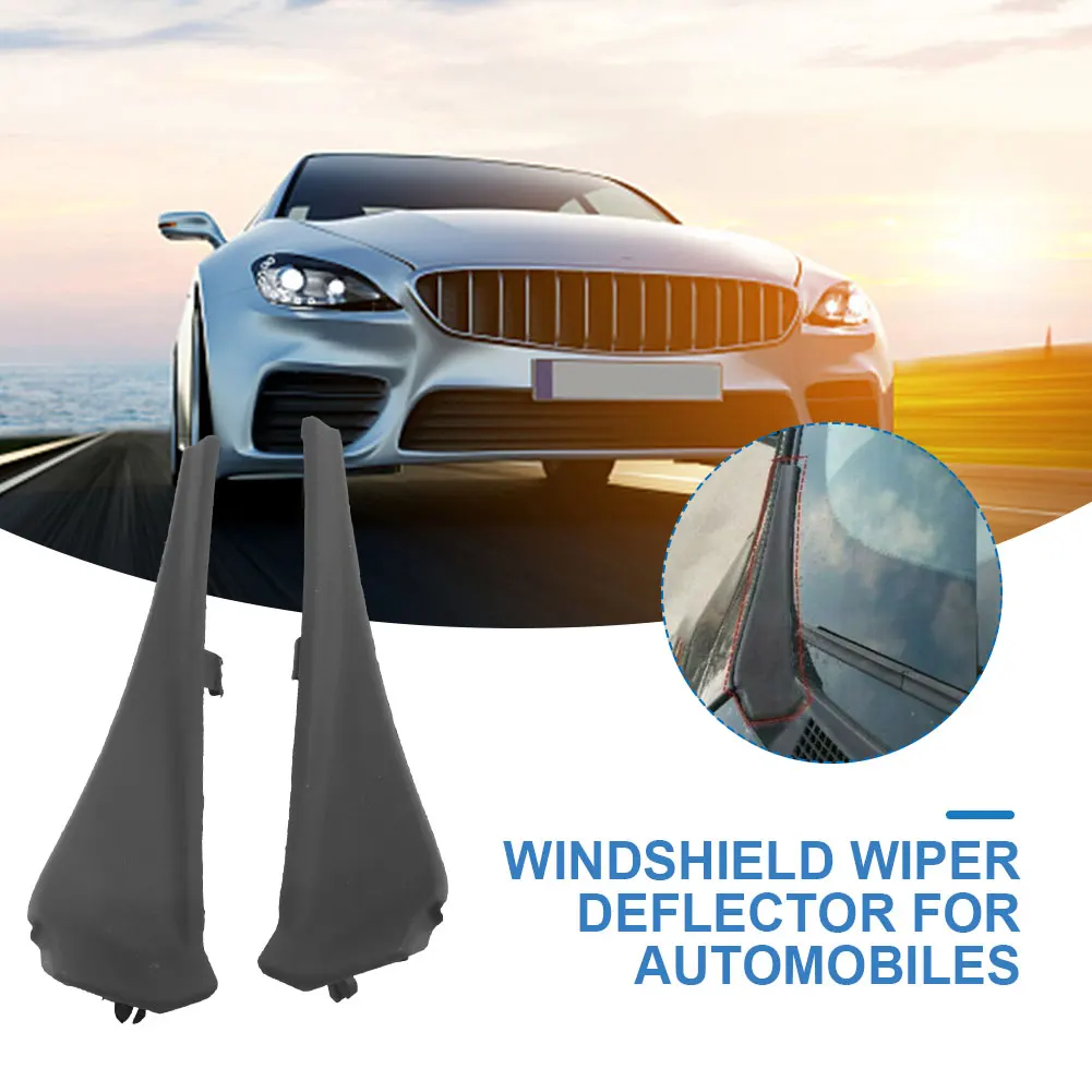 2Pcs For Nissan X-Trail Xtrail Rogue 2014-2018 Car Front Windshield Wrap Corner Trim Wiper Side Trim Cover Lid Plate