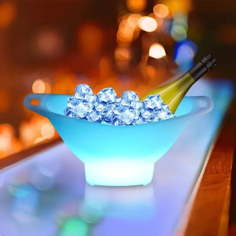 Boat-shaped wine tray wine ice bucket multiple champagne base ingot outdoor ice bucket nightclub VIP wine set