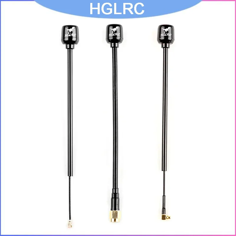 HGLRC Mini Hammer Langstreckenantenne, 5,8G RHCP/LHCP SMA/MMCX mit Winkeladapter für FPV-Renndrohnen, 135mm 2,5dBi