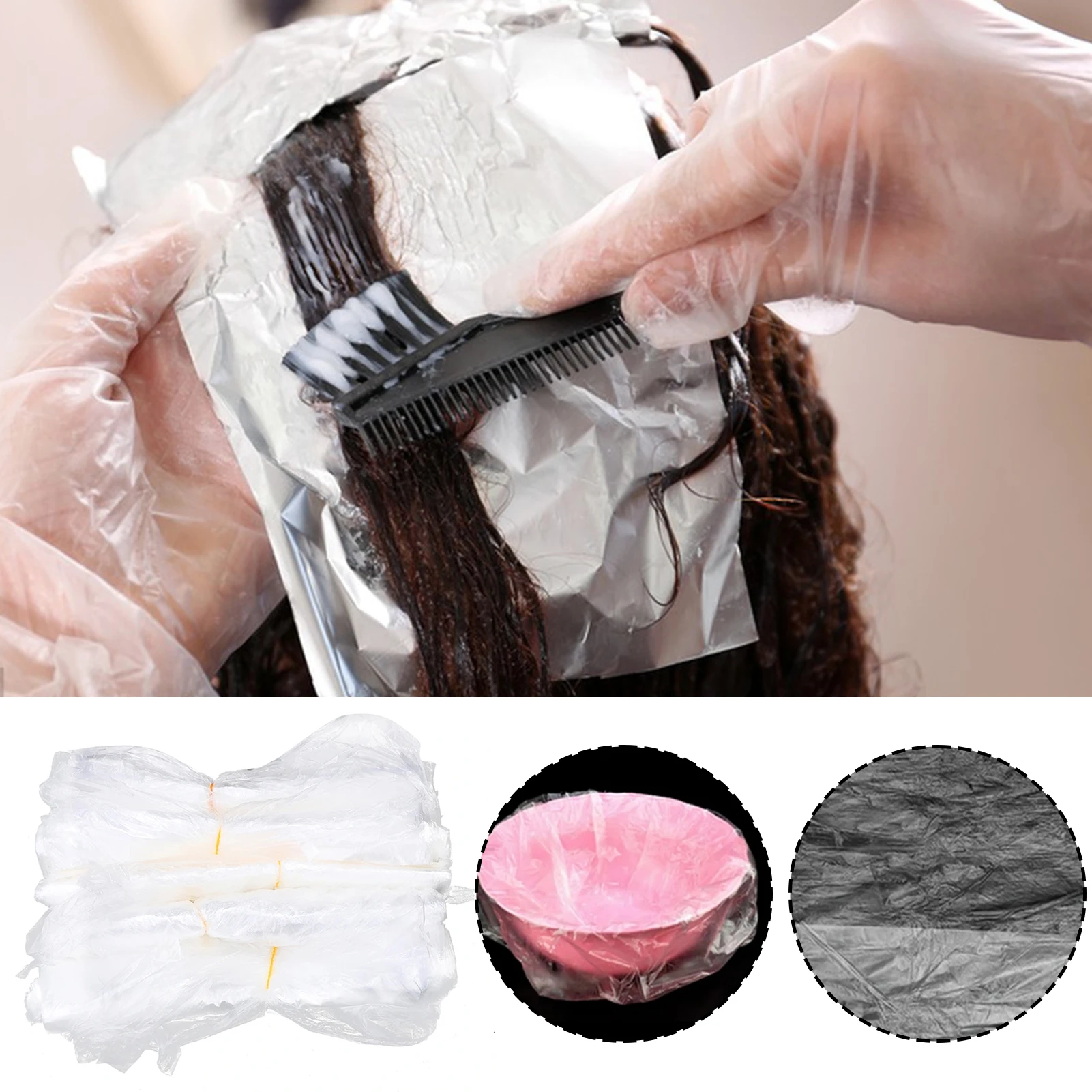 500pcs Wash Basin Wrapping Plastic Bag Portable Singles Use Plastic Bag For Salons Spas Travel