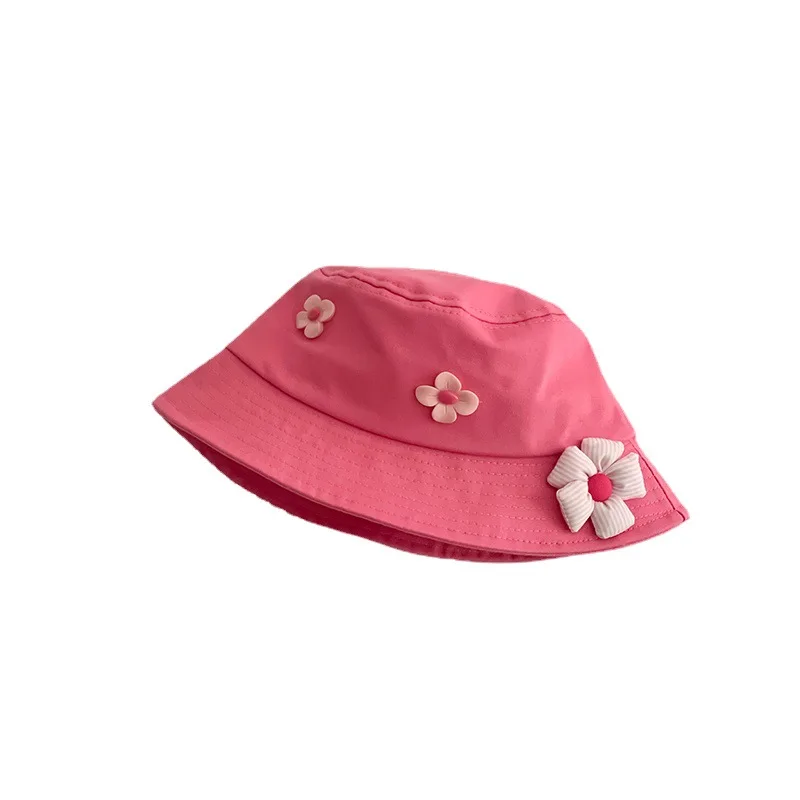 Spring and Autumn Flower Bucket Hat Cute Girl-Proof  Summer