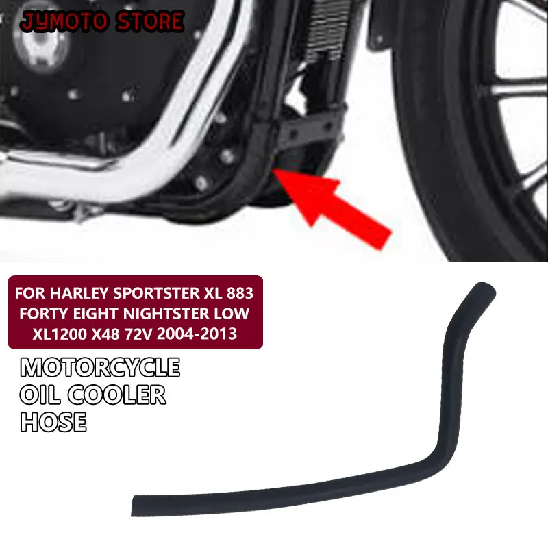 For Harley Sportster XL 883 Iron 1200 Forty-Eight 72 Sports Car Night 2004-2012 2013 Motorcycle Oil Drain Hose Oil Cooler Hose