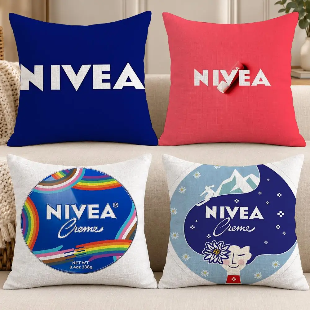 Capa de almofada macia e lavável da marca Nivea para sofá, cama, dormitório, jardim, escritório e cadeira, ideal para decoração.