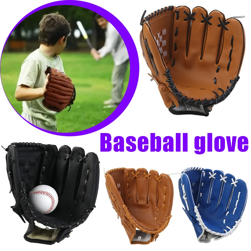 

Outdoor Baseball Glove Made of PU For Children Teenagers And Adults Sports Equipment Baseball Glove Fitness Enthusiast Supplies