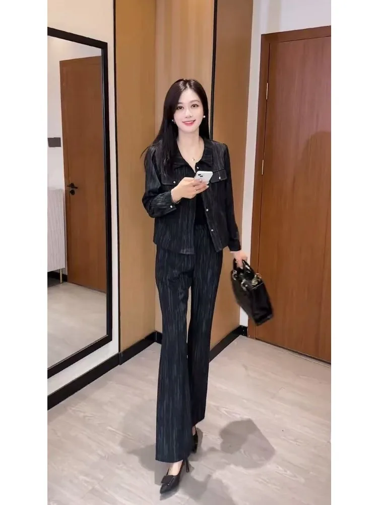 

Simple Faion Casual Set Women's Summer New Loose Slimming Outerwear Long Pants Sun Protection Clothing Cotton 00% Long Sve