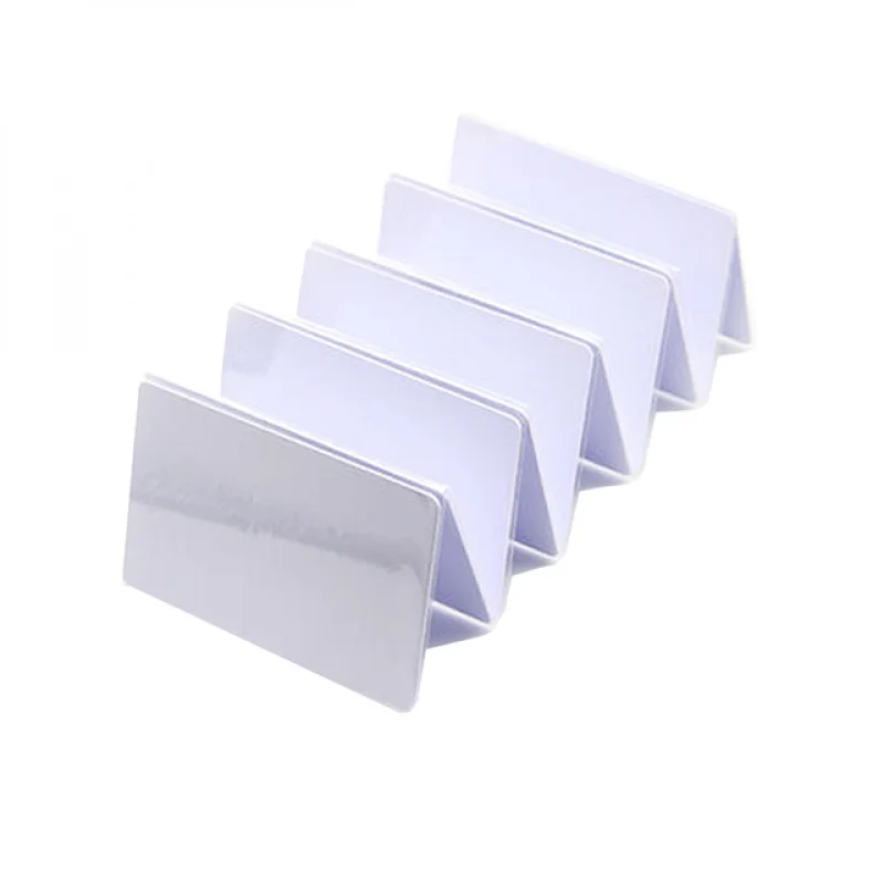 

100pcs CR80 standard size printable plastic blank card PVC white card