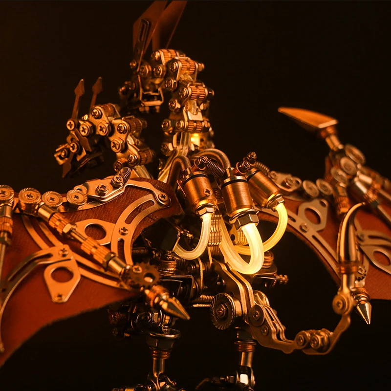 Yemo Dragon Modello in metallo Figurina da collezione Decorazioni per il desktop Regalo di festival di artigianato di fascia alta