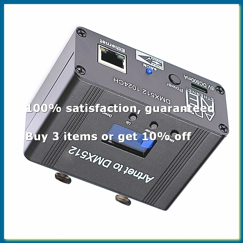 ●ArtNet DMX512 Ethernet Lighting Controller Interface 2 Universe 1024 Disco,RDM/Ascn Version