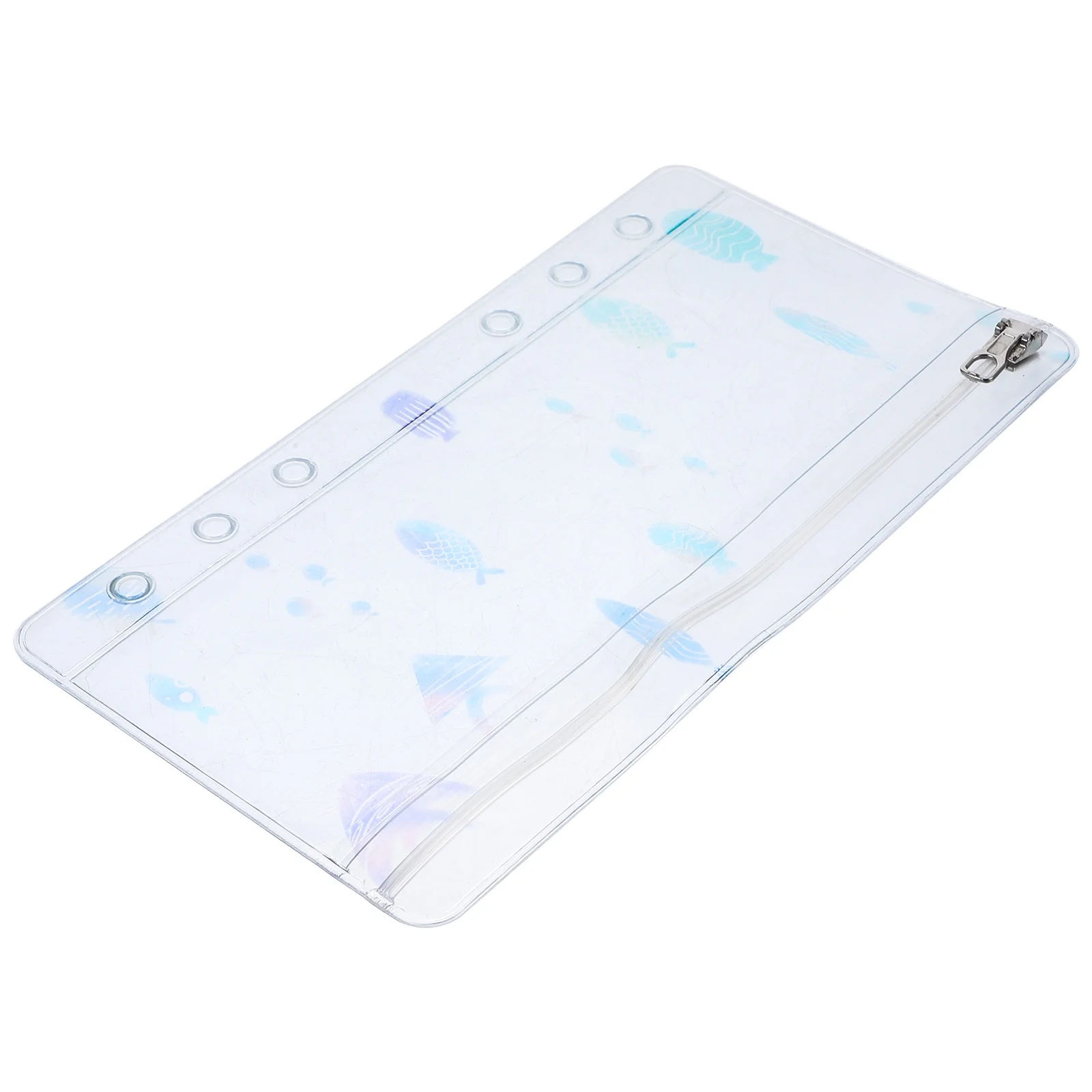 

Pvc Zipper Pocket 6-Hole Loose Leaf Notepad Bag Thick Storage Organizer For Scrapbooking School Supplies Reusable Binder