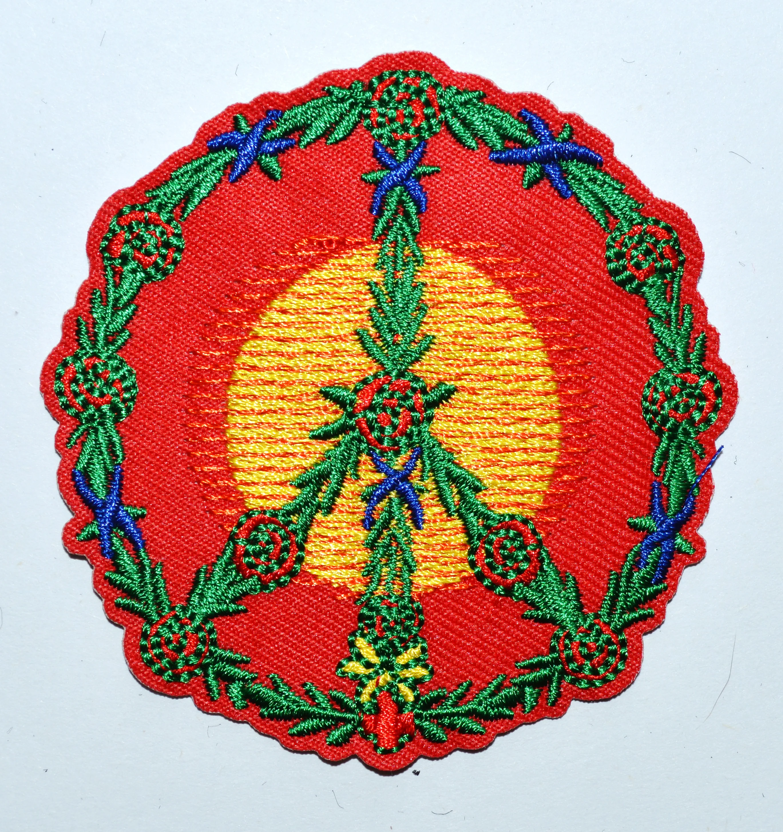 Peace sign hippie boho retro flower power love hippy Sun Iron On patch Applique (≈ 7 cm)
