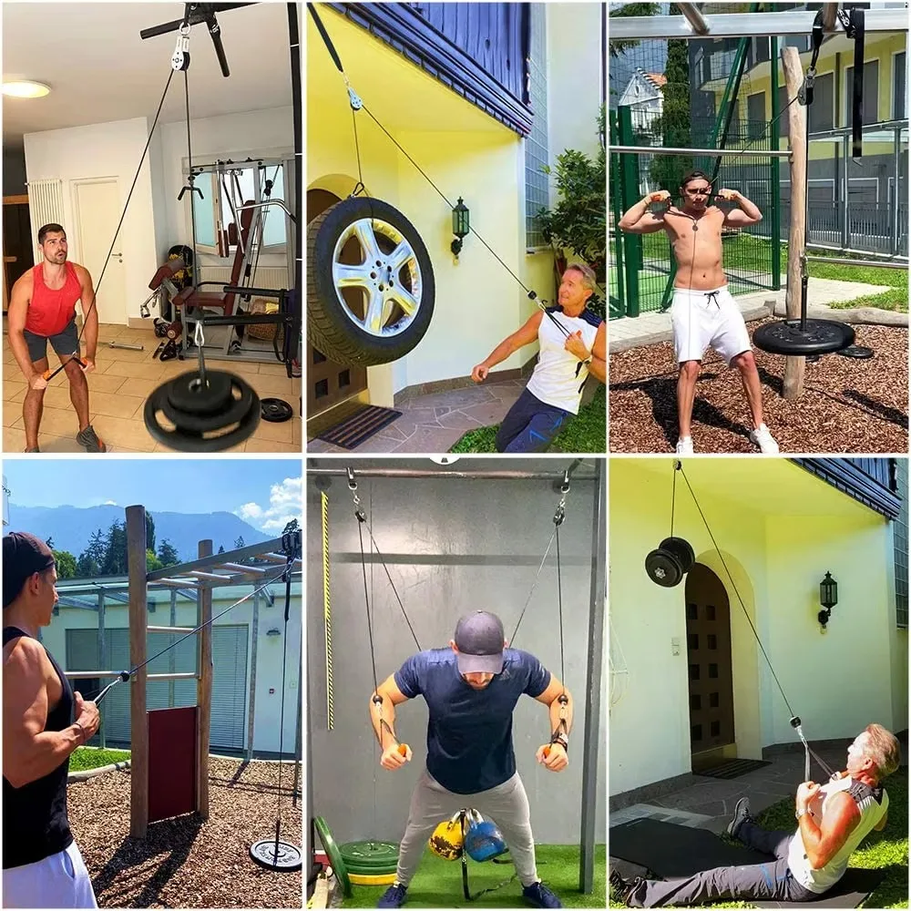 Cable de repuesto ajustable para máquina de Fitness, 1,4/1,8/2/2,5 M, bricolaje, cuerda de alambre de acero para gimnasio, Cable de polea de rodamiento de alta carga resistente