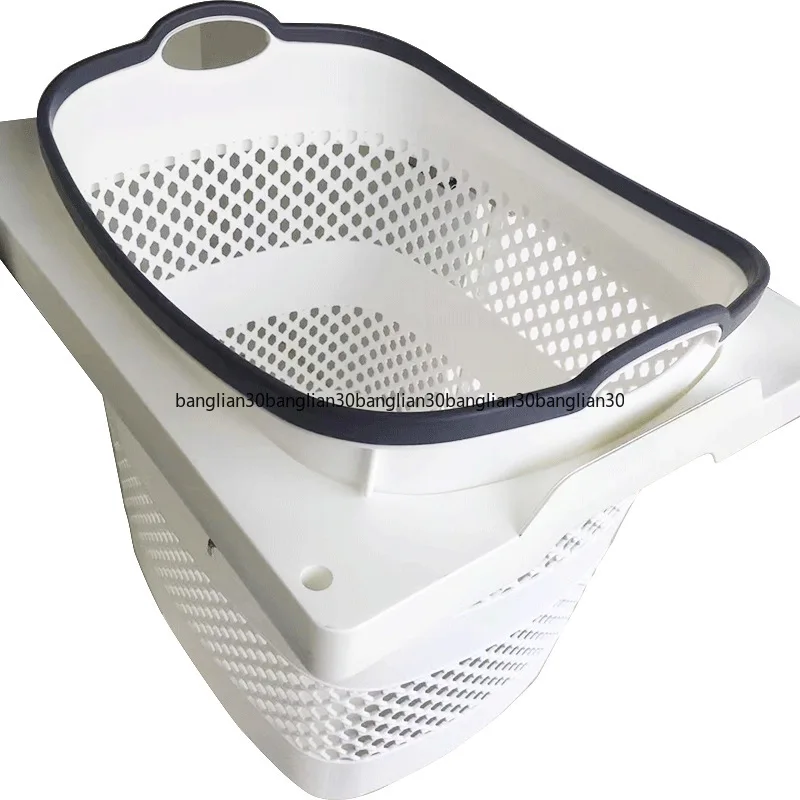 

Washing Machine Cabinet Embedded Laundry Basket Family Bathroom Cabinet Bathroom Dryer Top Portable Laundry Storage Basket