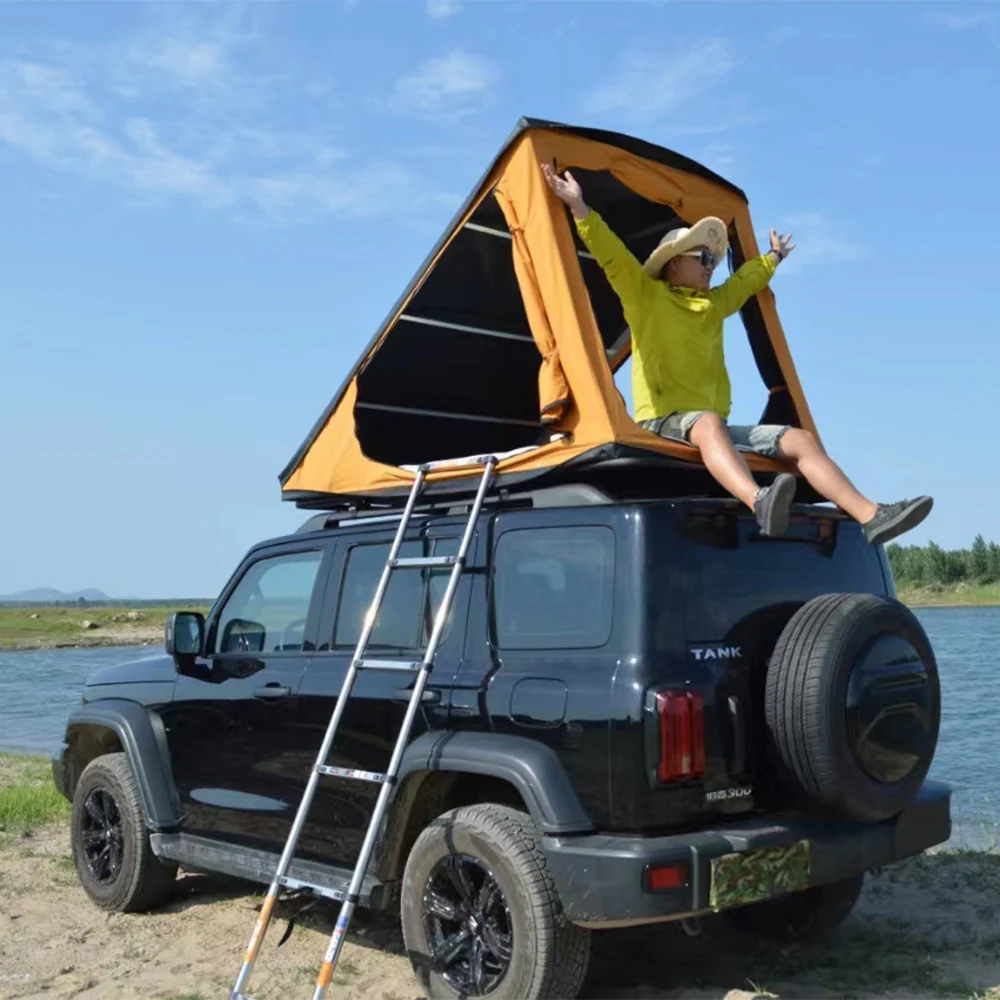 Waterproof 4Wd off-road car camping roof tent soft shell camping Suv roof car tent 2 people