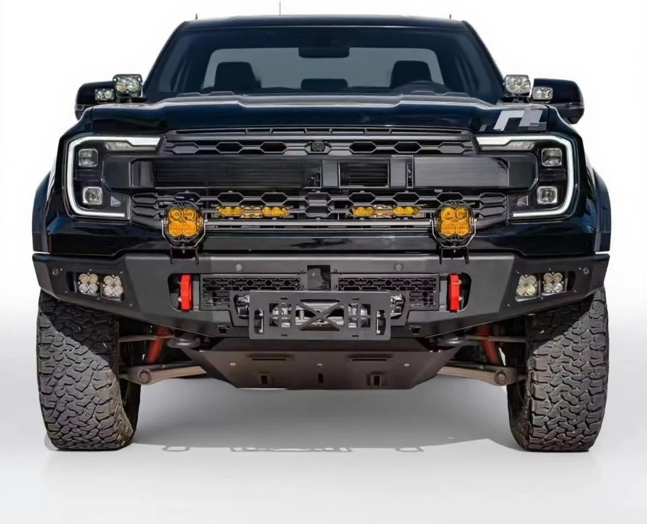 New For Ranger T9 Raptor Tread Trail Front Bumper Heavy Duty Off Road Protection For Extreme Adventure Vehicles