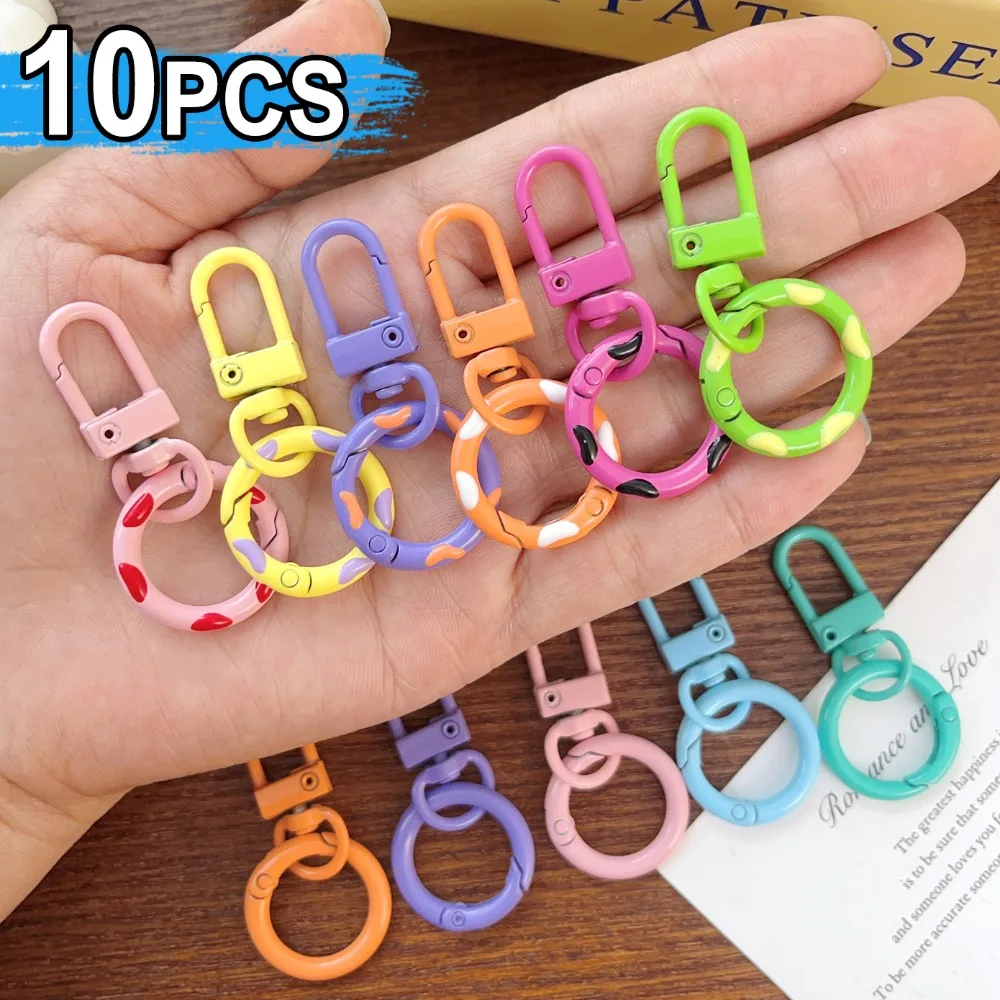 

Красочная металлическая застежка-лобстер, брелок с крючком, пружинная пряжка для DIY ювелирных изделий, браслет, сумка, рюкзак, подвеска, аксессуары для рукоделия