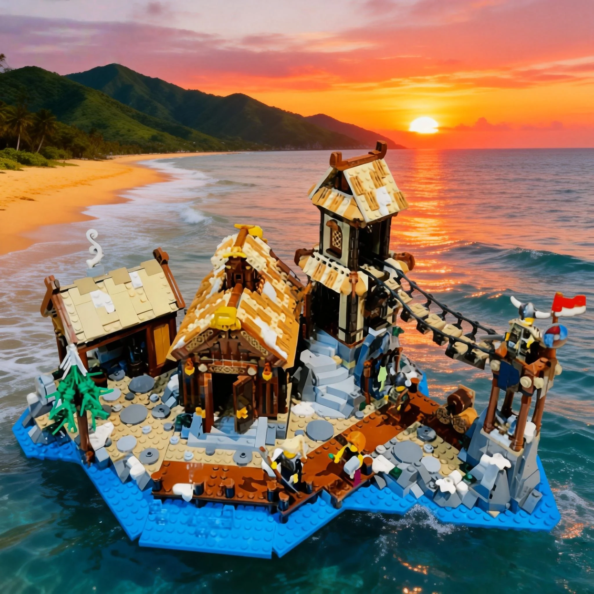 

2026 New MOC Creative Toy: New Viking Village Street Scene Building Blocks for Kids. A perfect gift for New Year or birthdays.