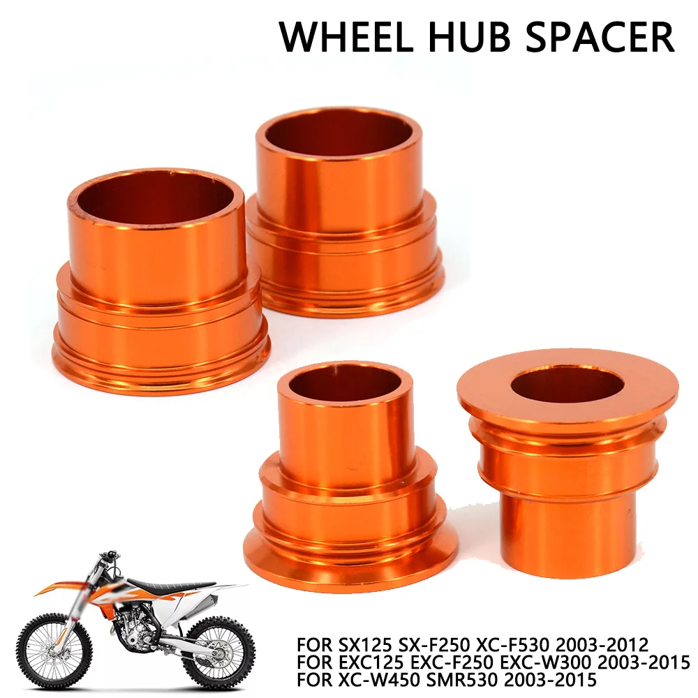 Motorrad Vorne Hinten Radnabe Spacer Kit Für KTM SX125 SX-F250 XC-F530 2003-2012 EXC125 EXC-F250 EXC-W300 XC-W450 SMR530