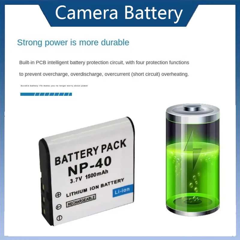 

1500mAh NP-40 NP40 CNP-40 Battery for Casio Exilim EX-Z600 EX-Z750 Z1000 Z1050 Z1080 FC100 FC150 P505 P600 P700 Digital Camera