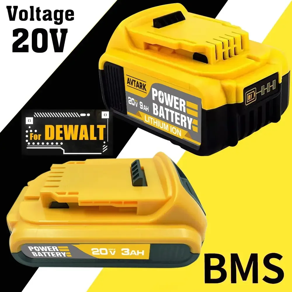 

New 100% Original 12000mAh 20V for Dewalt Power Tool Battery DCB206 20V 12.0Ah Battery DCB206 20V Battery DCB184 DCB205 DCB204-2