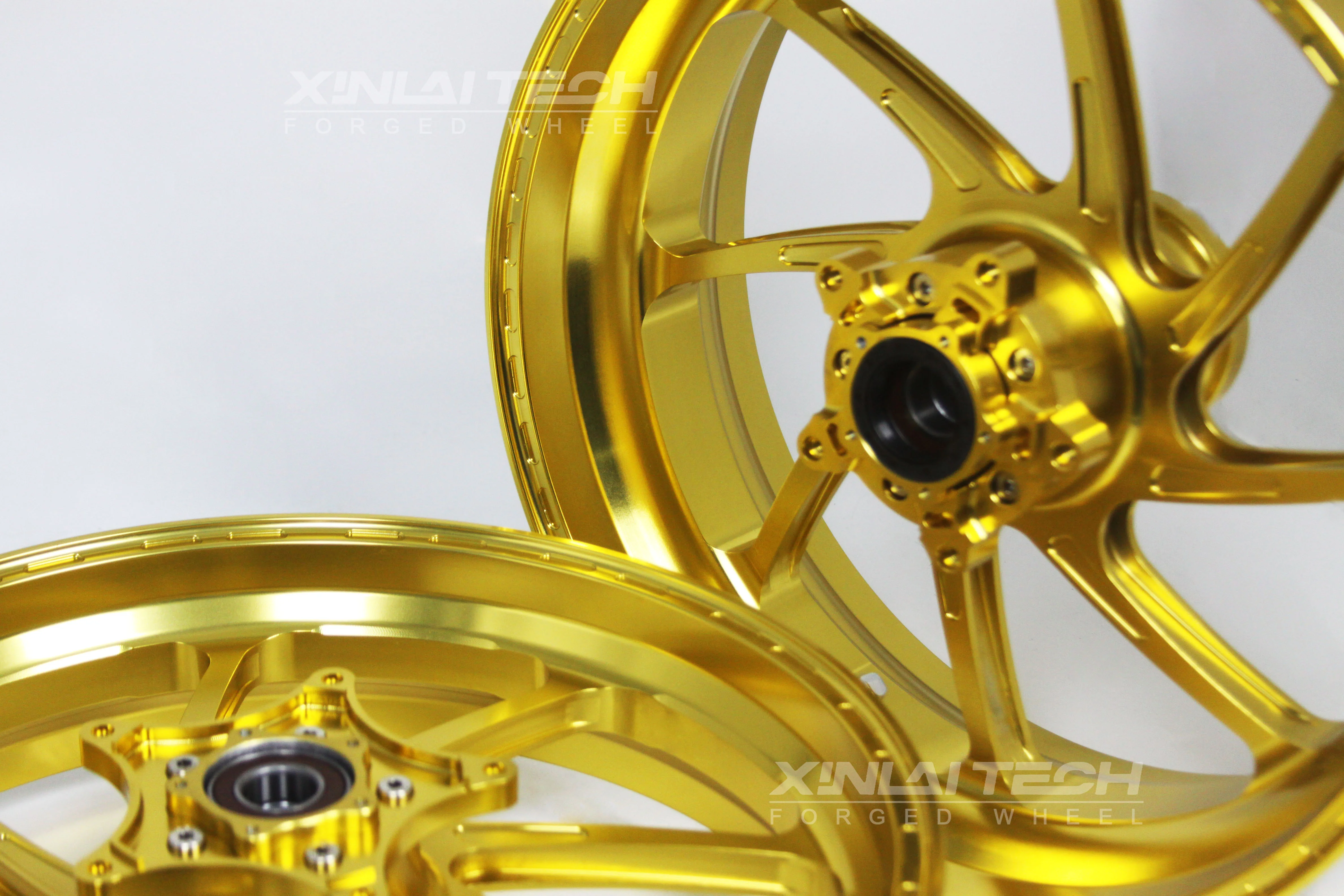 BJXL Anodized Forged Sportbike Rims Motorcycle Wheels Forged Motorcycle Wheel 12 Inch Supermoto Wheels For Harley Motorcycle Car
