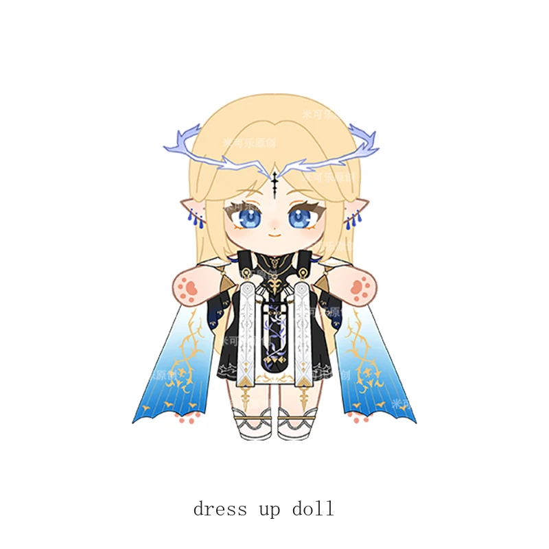 20 سنتيمتر Cartethyia Wuthering موجات الدمى تأثيري الكرتون أنيمي الشكل أفخم القطن دمية الجسم فستان الملابس الزي اللعب هدية عيد الميلاد